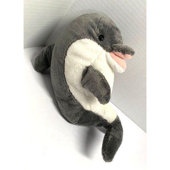 Melissa and Doug Plush Stuffed Animal Toy Dolphine Gray White Skimmer - Picture 4 of 5